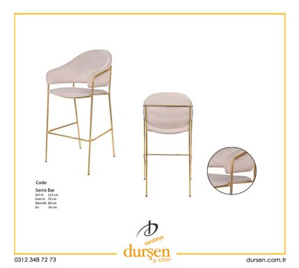 Serra Bar Metal Sandalye